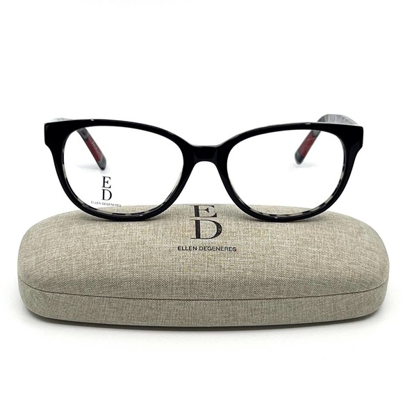 NEW!!! ELLEN DEGENERES Eyeglasses O-04 BLKTT - Picture 2 of 11